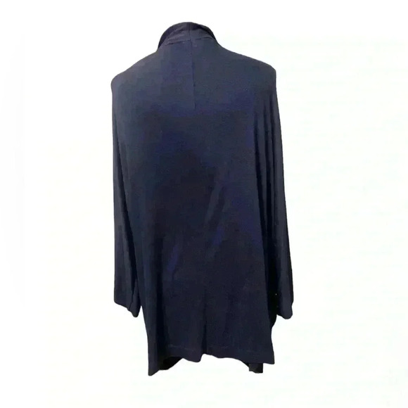 Time and Tru navy blue open front cardigan 3/4 sleeves. Size XXXL 3X - Picture 2 of 5